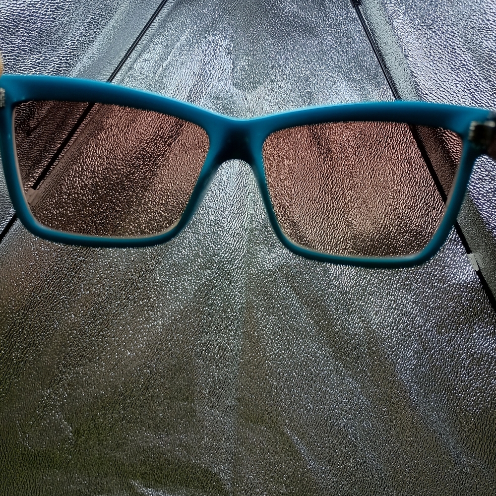 Vintage Y2K Baby Phat Sunglasses Turquoise Dark Brown Cat Logo B2062 UV400 - Picture 13 of 15